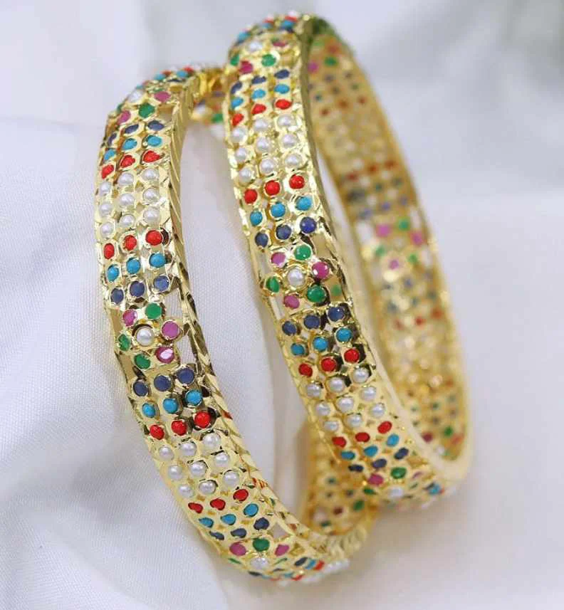 Mrinala Jadau Bangle – Heritage Spectrum From The Suttra Series by Dhatu Suttam