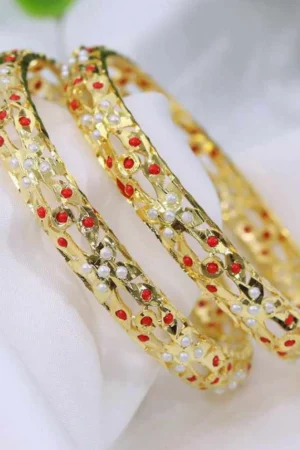 Suyara Jadau Bangle – Turquoise Bloom Classic From The Suttra Series by Dhatu Suttam