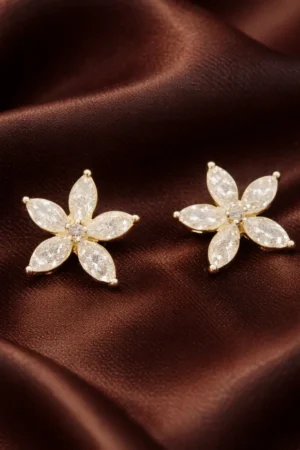 Eternal Blossom Diamond Stud Earrings