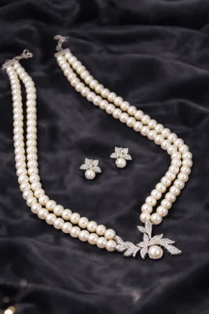 Aurelia Pearl Blossom Necklace Set